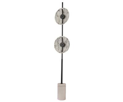 08451-2F,19(01) Торшер Велси черный/белый d32 h165 Led 2*6W (3000K) (комплект состоит из 2х коробок)
