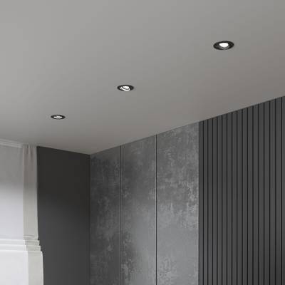 Светильник встраиваемый светодиодный Even 7W 4000K черный 25094/LED