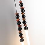 7187/16WL HIGHTECH ODL26 Настенный светильник черный/акрил/агат/металл IP20 LED 16W 3500K 220V MONELLA