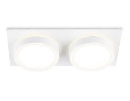 Светильник встраиваемый TN52423/2 WH/FR белый/белый матовый GX53 max 12W 210*105*45