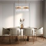 Умная подвесная люстра со стеклянным рассеивателем 486/8