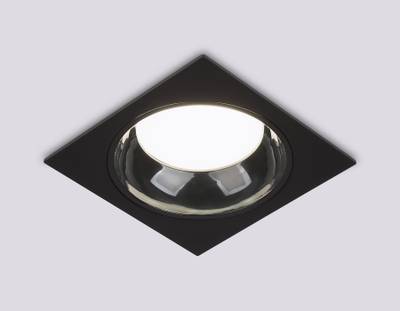 Светильник встраиваемый TN52342 SBK/GBK черный песок/черный глянец GX53 max 12W 115*115*25