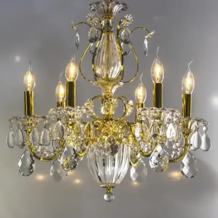 790062 Люстра SCHON 6x60W E14 Gold Lightstar