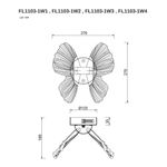 Бра Borboleta Purple FL1103-1W3, LED