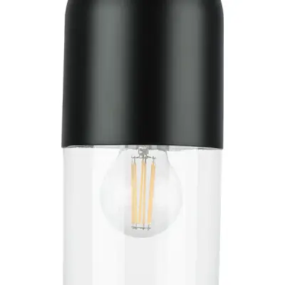 690517 Бра RAMO 1х40W E27 ЧЕРНЫЙ МАТОВЫЙ/ПРОЗРАЧНЫЙ Lightstar