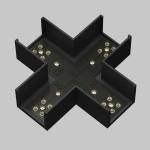 Коннектор питания X-образный Elasity, TRA160CX-11B. TM Maytoni