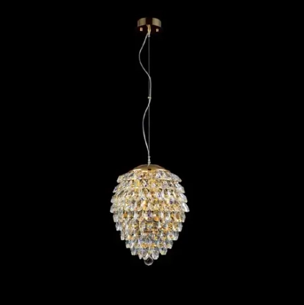 Светильник подвесной Crystal Lux CHARME SP4 GOLD/TRANSPARENT 1374/204