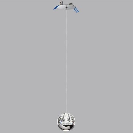 5100/5L L-VISION ODL25 хром/прозрачный/акрил Подвес "2 в 1" LED 5W 4000K 300Лм SONO