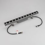 Линейный прожектор AR-LINE-500-12W Warm3000 (GR, 15 deg, 230V) (Arlight, IP65 Металл, 3 года)