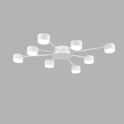 8343/8C COMFI LN26 252 белый, металл Люстра GX53 LED 8*7W 220V TORINA