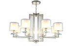Люстра Crystal Lux NICOLAS SP-PL8 NICKEL/WHITE 3400/308