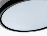 Потолочный светодиодный светильник FZ3050 BK черный IP44 24W+10W 6400+6400К D290*40 (Без ПДУ)