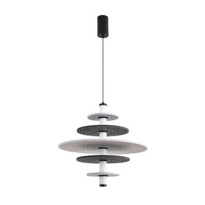 8295/14AL LEDIO черный/светло-серый/темно-серый, металл/фетр/акрил Подвес LED 14W 3000K 220V FELTA