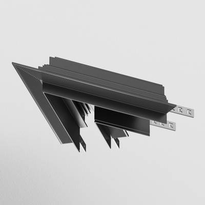 Угол-соединитель 45° Gravity встраиваемый черный, TRA010CLS-42B. TM Maytoni