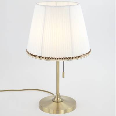 Citilux Линц CL402730 Настольная лампа бронза с белым абажуром