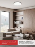 Светильник светодиодный COMFORT MYSTERY 75Вт 3000-6500К 6000лм 230В 500х65мм с пультом ДУ IN HOME 4690612034829