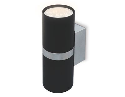 Настенный светильник FW243/2 BK/CH черный/хром GU10*2 max 12W 155*60*76