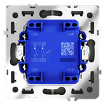 VLS020107 Выключатель встраиваемый VOLTUM S70 двухклавишный 10А, (графит) (ТМ Maytoni)