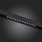 ST361.436.12 Магнитный трековый светильник Черный LED 1*12W 3000K 1 009Lm Ra&gt;80 36° IP20 L222xW22xH44 48V