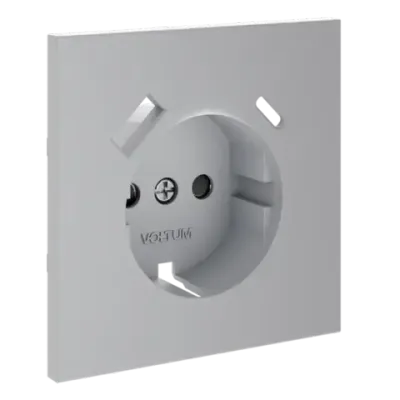 VLS001016 Накладка для розетки с заземлением и защитными шторками, с USB A+C, S70 (серый). (ТМ Maytoni)
