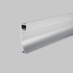 Алюминиевый профиль плинтус 53x14 (Серебро, 2 м), ALM-5314-S-2M. TM Maytoni