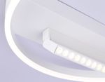 Потолочный светодиодный светильник FL51457/1+1 WH белый 60W 3000K-6400K+4200K D500*110 (ПДУ РАДИО 2.4G)