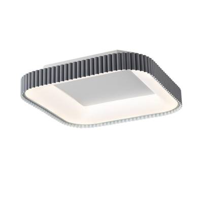 7769/56L AVRA LED SN Светильник металл/белый/серый LED 56Вт+14Вт 3000-6000K 500х500 IP43 пульт ДУ+подсветка SHARMEL