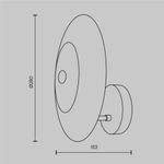 Настенный светильник (бра) Aster E14х1, MOD007WL-01G. TM Maytoni