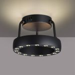 359398 OVER NT24 278 черный Светильник накладной светодиодный IP20 LED 12W вниз/5W вверх 220V 1360Лм 3000K TURN