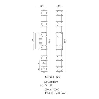 Бра Nocturna FL1198-10W, LED