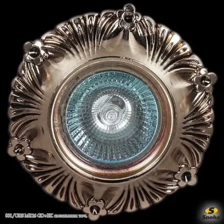 001/URS MR16 GD+BK светильник точечный Sneha, GU5.3х1