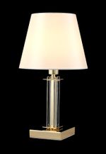 Настольная лампа Crystal Lux NICOLAS LG1 GOLD/WHITE 3401/501