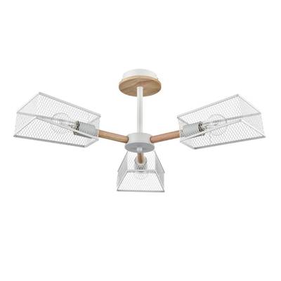 8246/3C COUNTY LN25 белый, металл/дерево Люстра потолочная Е27 3*60W 220V IRMA