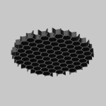 Антибликовая решётка ⌀45мм, HoneyComb-D45. TM Maytoni