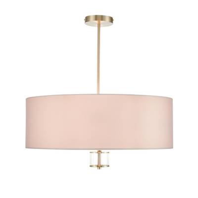 8109/7C MODERNI LN25 129 латунь титаниум/бежевый, металл/текстиль/стекло Люстра потолочная E14 7*40W 220V DAMONA