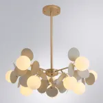 Люстра на штанге Arte Lamp PEACOCK A1369SP-10GY, 10хG9