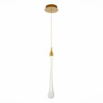 SL6103.203.01 Подвес ST-Luce Золотистый/Прозрачный LED 1*3W 4000K