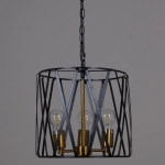 IL1023-3PB-05 BK GD светильник потолочный ILLUMICO, E27х3