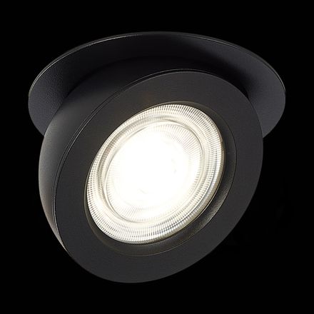 ST654.448.10 Св-к встр. Черный LED 1*10W 4000K 850Lm Ra&gt;90 38° IP20 D109xH60 180-240V