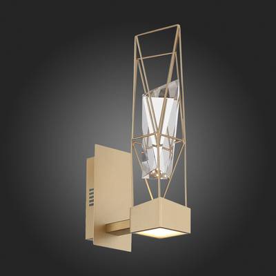 SL815.201.01 Бра ST-Luce Матовое золото/Матовое золото, Прозрачный LED 1*6W 4000K
