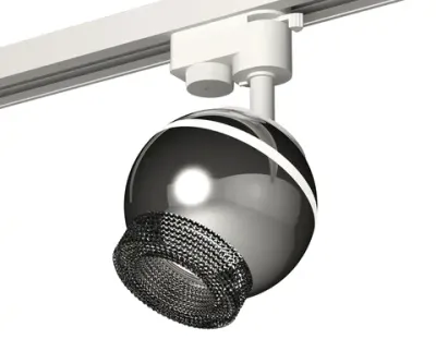 Комплект трекового светильника XT1104002 PSL/BK серебро полированное/тонированный GU5.3 LED 3W 4200K (A2520, C1104, N7192)