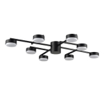 8186/8C COMFI LN26 247 черный, металл Люстра потолочная LED GX53 8*7W 220V DABRA