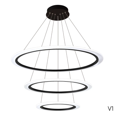 Люстра Crystal Lux MANZANA SP67W LED BLACK 2340/303N