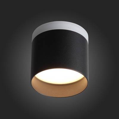 ST102.402.12 Светильник потолочный Черный LED 1*12W 3000K 936Lm Ra&gt;80 120° IP20 D100xH90 170-240V