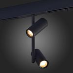 ST808.436.16 Магнитный трековый светильник Черный LED 1*16W 3000K 950Lm Ra&gt;90 36° IP20 D45xH240 48VV