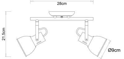 Спот Arte Lamp JOVI A1677PL-2GO, 2хE14