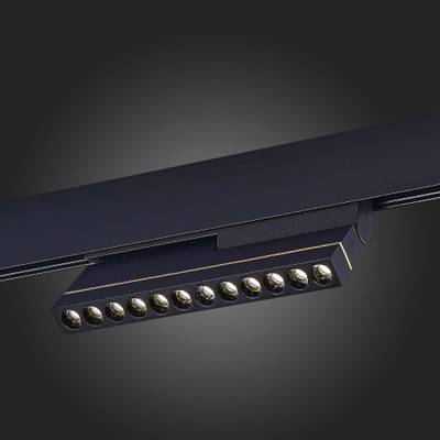 ST805.446.12 Магнитный трековый светильник Черный LED 1*12W 4000K 450Lm Ra&gt;90 36° IP20 L220xW22xH117 48VV