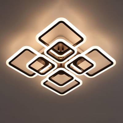 Citilux Марсель Смарт CL232A185E RGB Умная люстра Чёрная