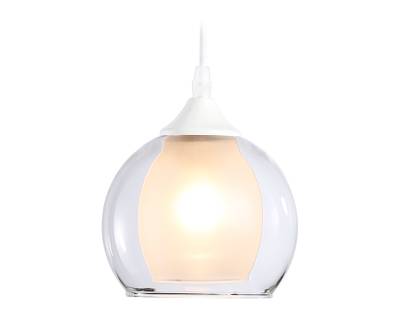 Подвесной светильник TR3538 WH/CL/FR белый/прозрачный/белый матовый E27 max 40W D130*800