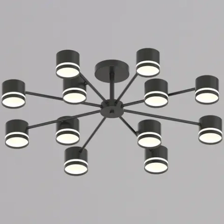 89730-0.3-12 GX53 BK светильник потолочный Reluce, GX53х12